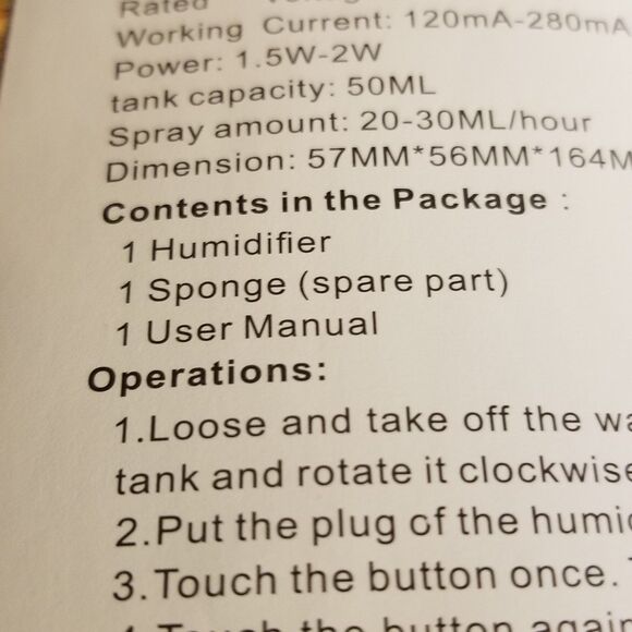 Vitality car humidifier kit new in open box - Picture 8 of 8